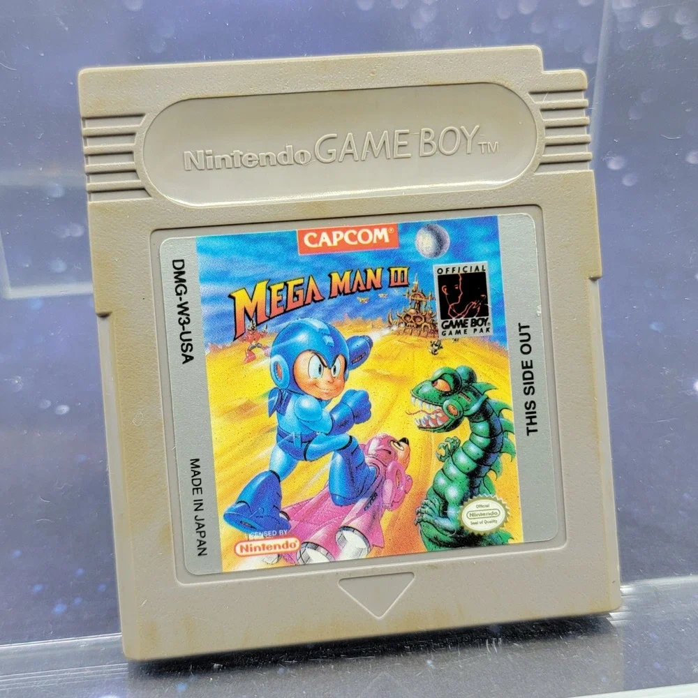 Mega Man III 3 Nintendo Game Boy Capcom DMG-W3-USA Authentic Retro Video Game